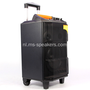 12 inch standaard trolley speaker doos met microfoon